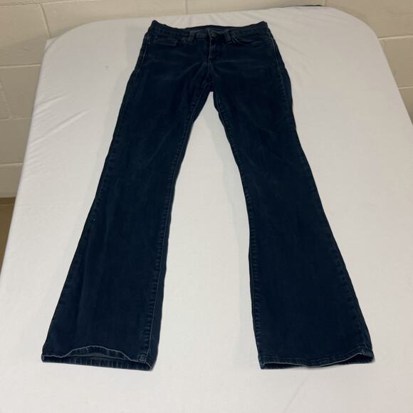 Calvin Klein Modern Boot Cut Jeans Size W27 L22 Dark Wash Stretch Slimming - Picture 1 of 14